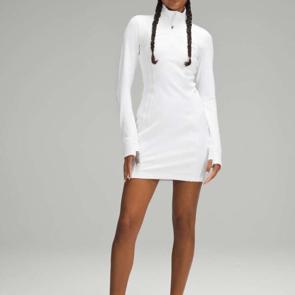 lululemon athletica Dresses & Skirts - Lululemon Define Long-Sleeve Dress *Luon White size 8 NWT